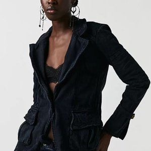 Free People Harlow Blazer in Charcoal